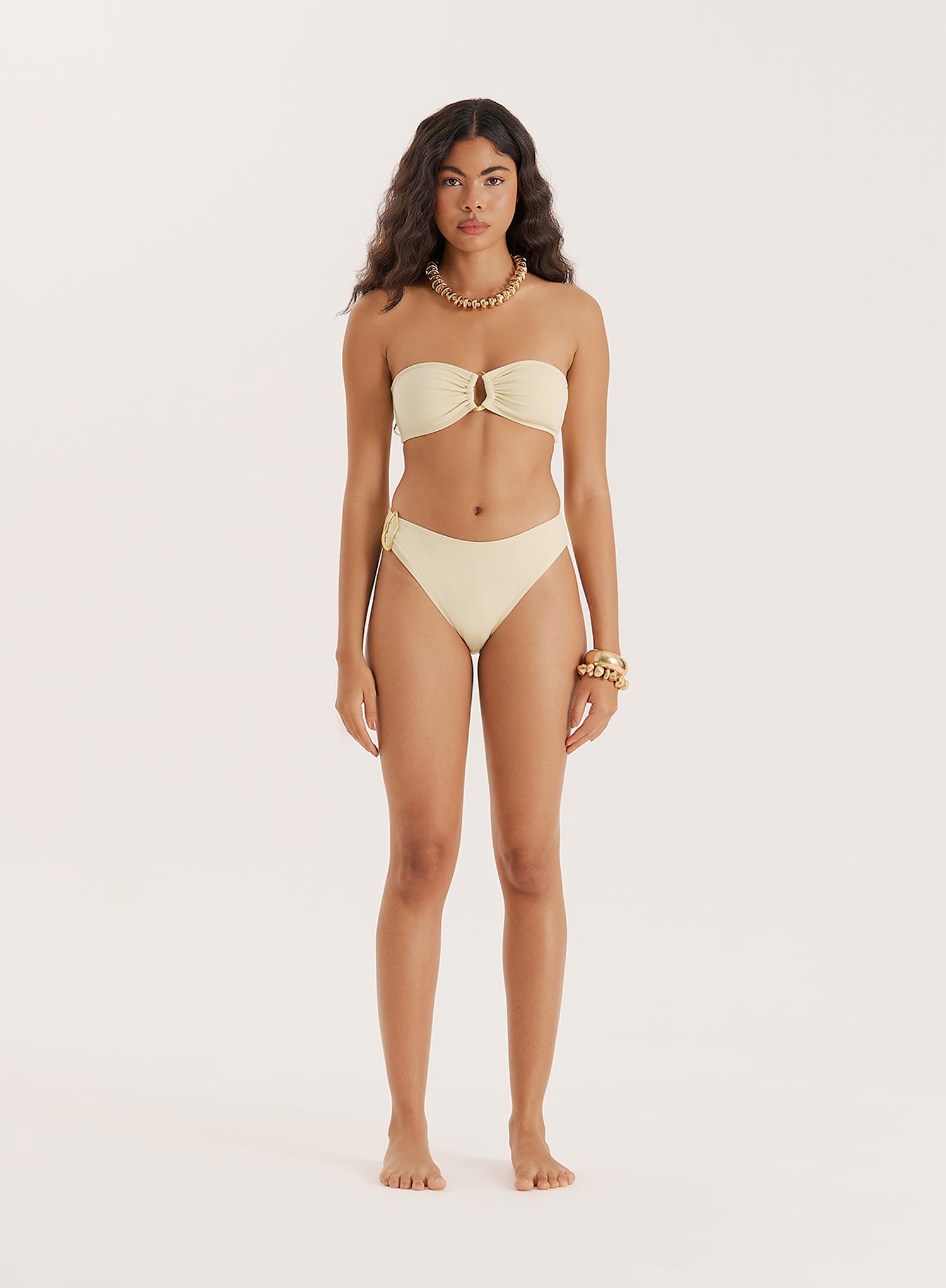 Buttercream Bandeau Bikini Top